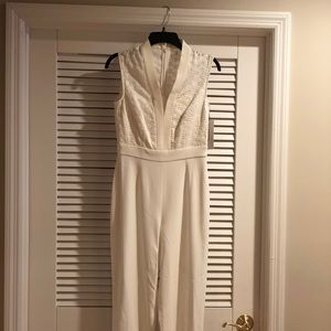 Karen Mullen White Jumpsuit  Size US 6